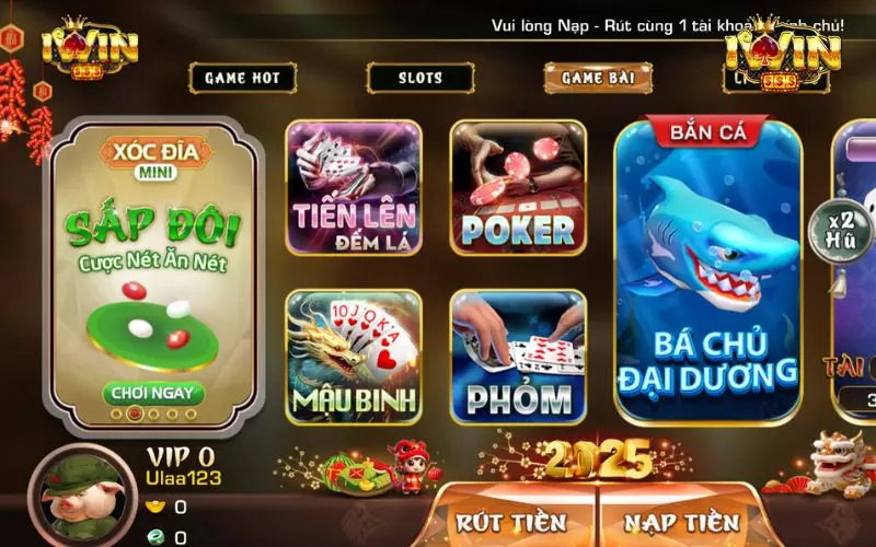 Tham gia ngay để thử sức và chinh phục Mậu binh tại iWin!